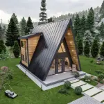 A Frame House Plans, Small a Frame Cabin Plans