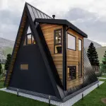 A Frame House Plans, Small a Frame Cabin Plans